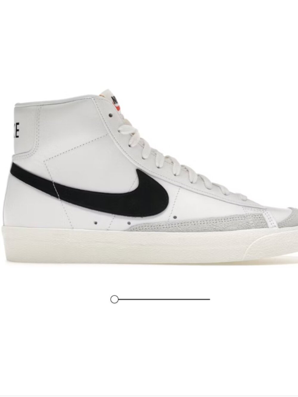Like New Nike Blazer Mid 77 Vintage White Black
